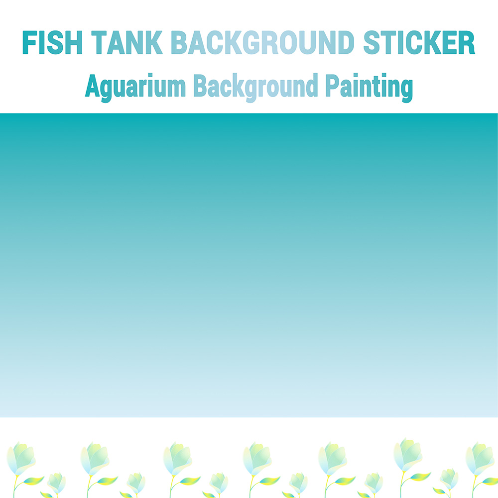 Marine Aquarium Glue - Blauw-witte gradiënt, achtergrondafbeelding voor aquarium, aquarium