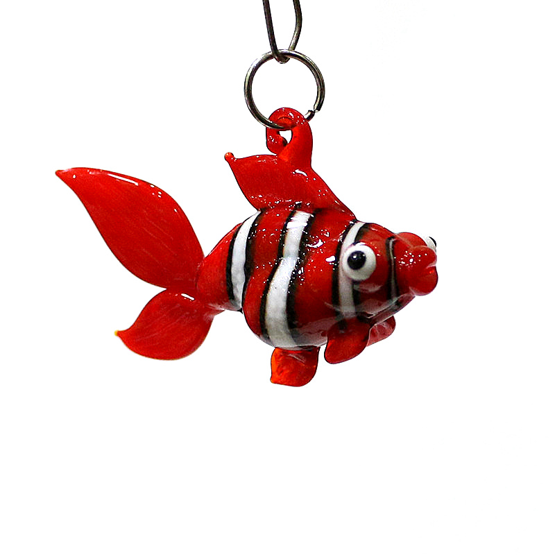 Marine Aquarium Europe - Kleurrijke miniatuur glazen vis hanger schattige