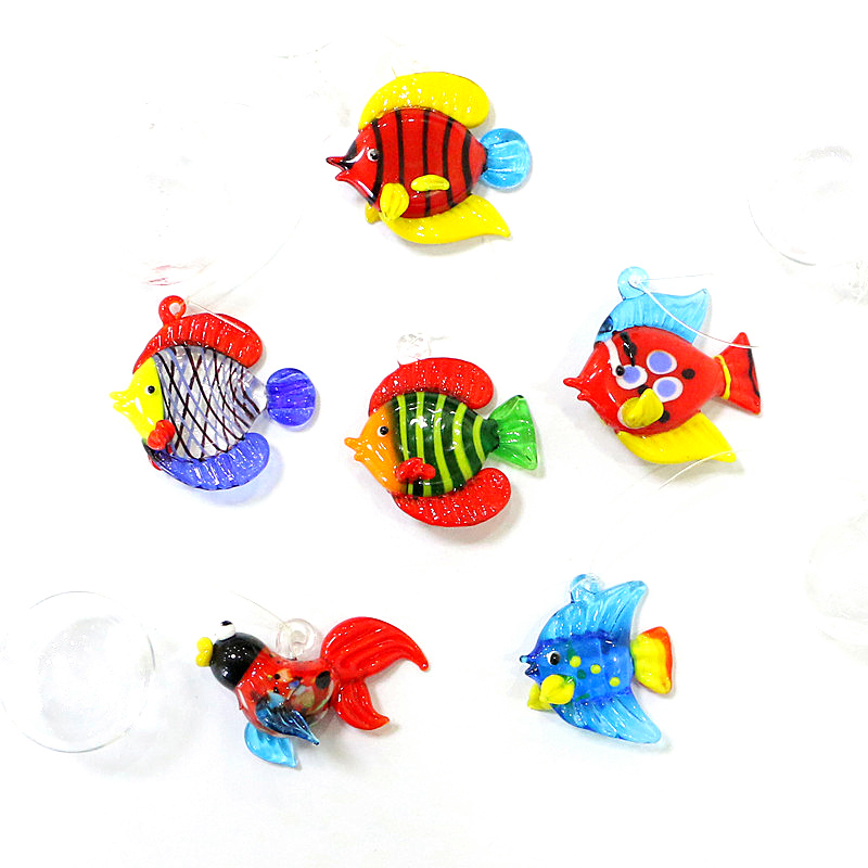 Marine Aquarium Europe - Aquariumdecoratie Drijvend glazen ornament van zeedieren