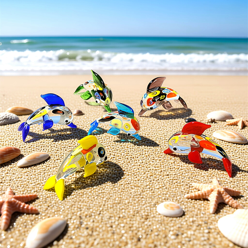Kleurrijk miniatuur glazen dol - Marine Aquarium Europe recensie en prijs